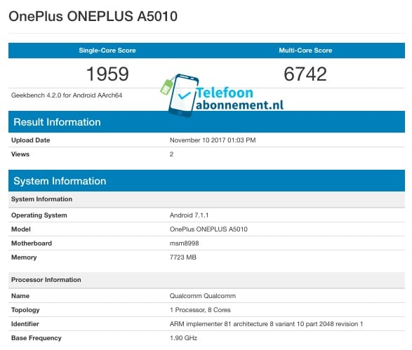 Oneplus 5T live images and complete specs leak online ahead of launch