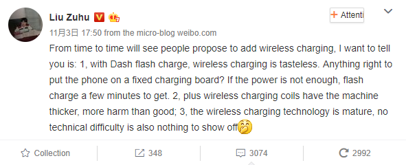 OnePlus wireless charging