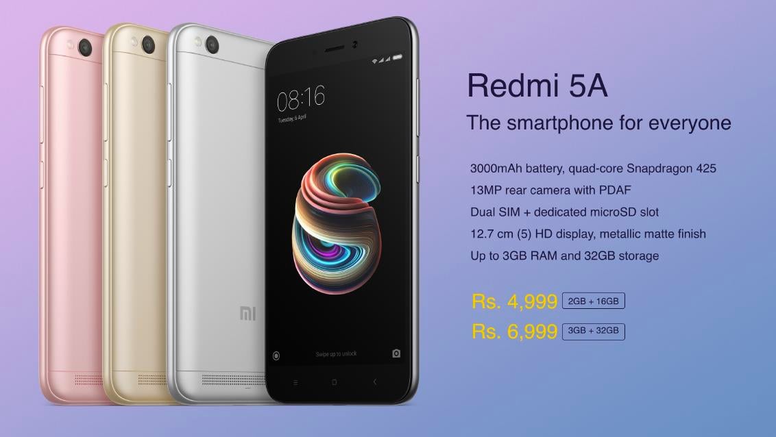 Redmi 5A India