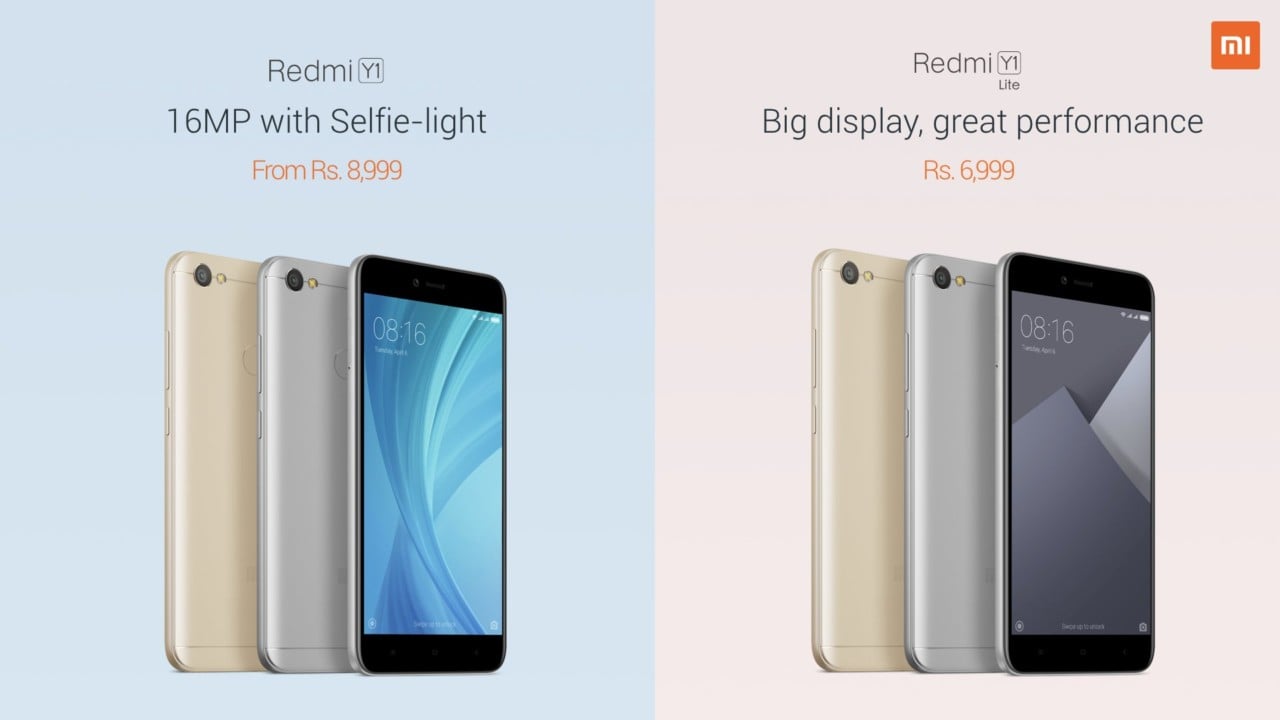 Xiaomi Redmi Y1, Redmi Y1 Lite