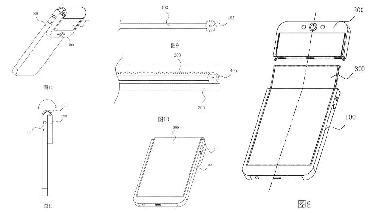 Oppo Patents for foldable display smartphone
