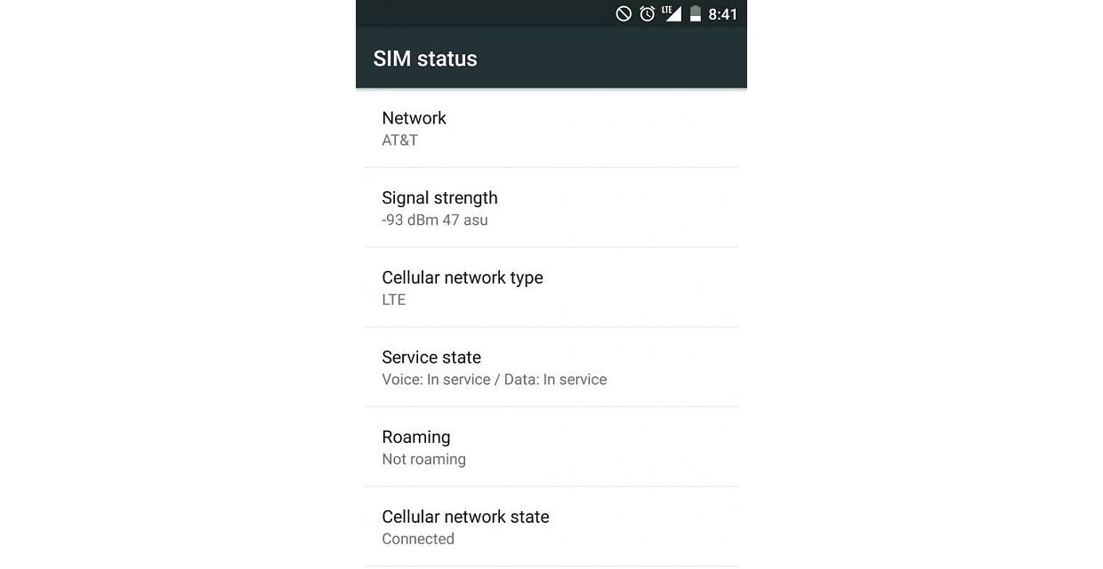 Android Sim Status