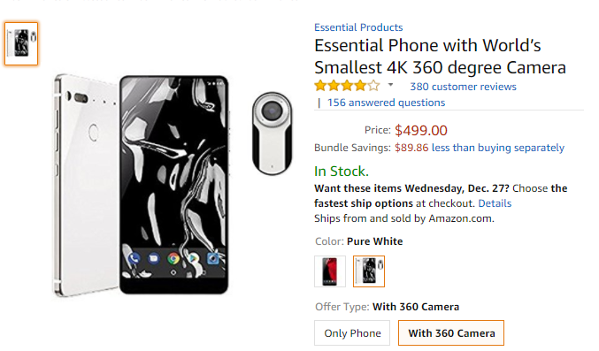 Essential Phone Amazon Deal