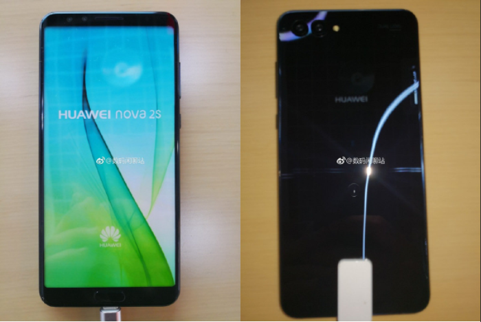 Huawei Nova 2s front and rear 