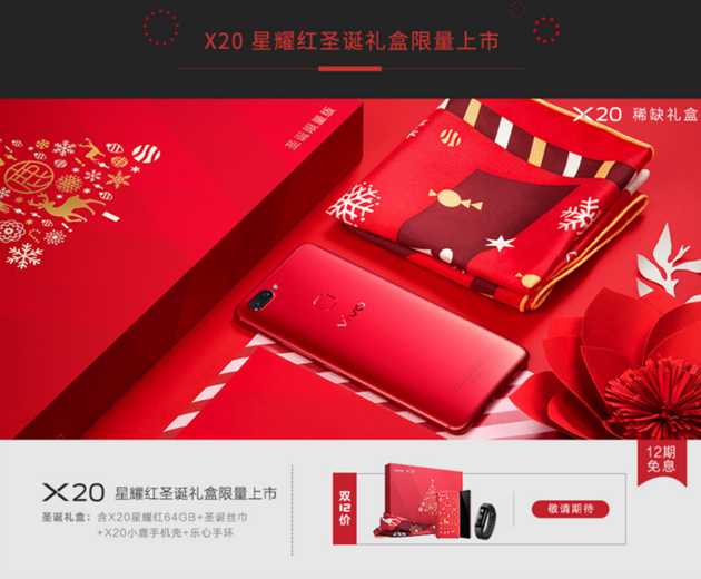 Vivo X20 Special Red Christmas edition