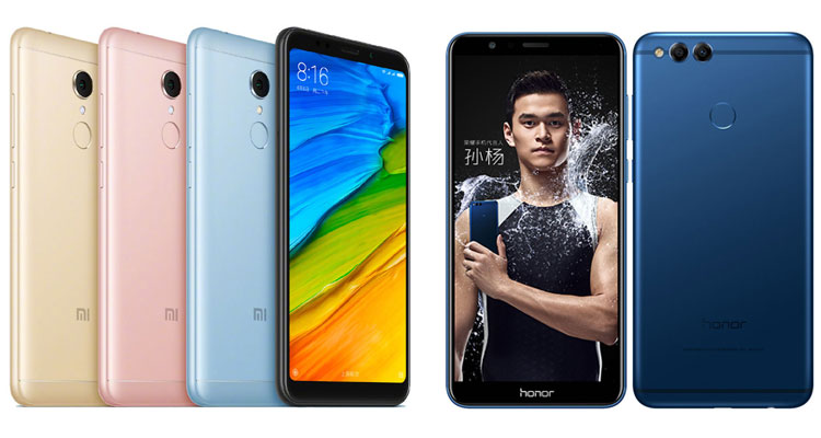 xiaomi redmi 5 plus vs honor 7x