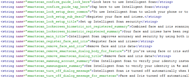 Intelligent Scan Code Strings