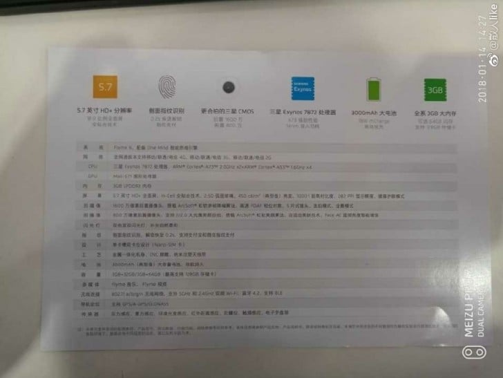 Meizu M6s Promo Material