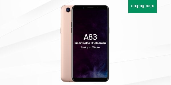 OPPO A83 India Launch January 20