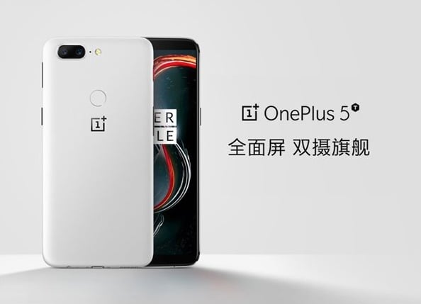 OnePlus 5T Sandstone White official