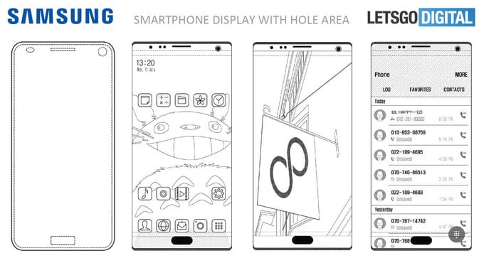 Samsung-patent-near-100-screen-to-body-ratio