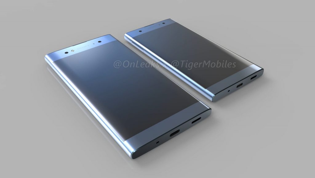 Sony Xperia XA2, Xperia XA2 Ultra CAD Renders Front