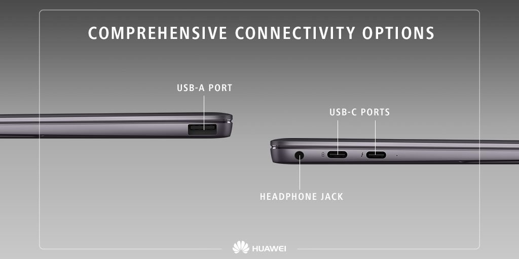 Huawei MateBook X Pro ports
