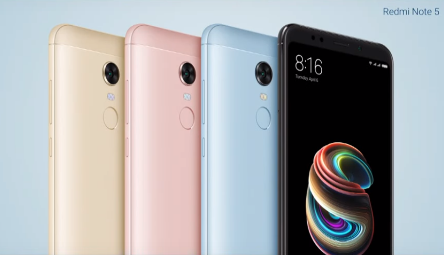 Redmi Note 5 Color options