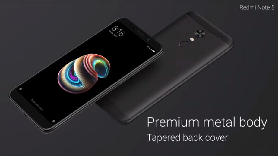 Redmi Note 5 body