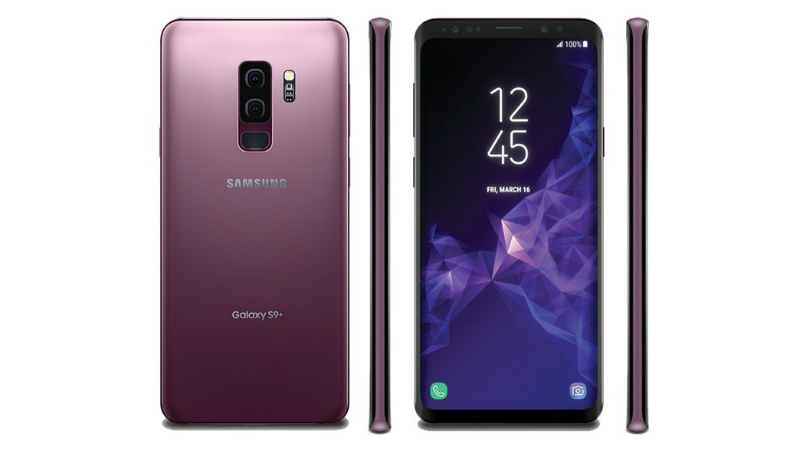 Samsung Galaxy S9 Lilac Purple Press Render