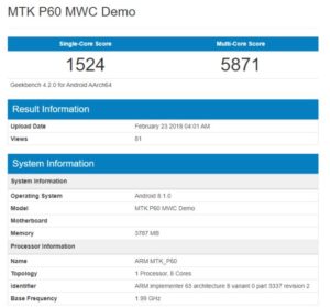 mediatek helio p60