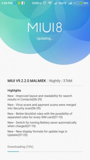 Redmi 3S / Prime MIUI 9