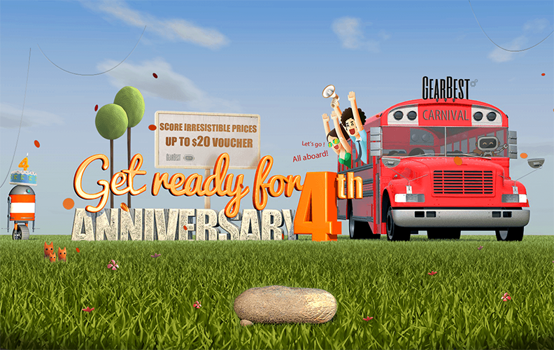 gearbest 4th anniversary promotion