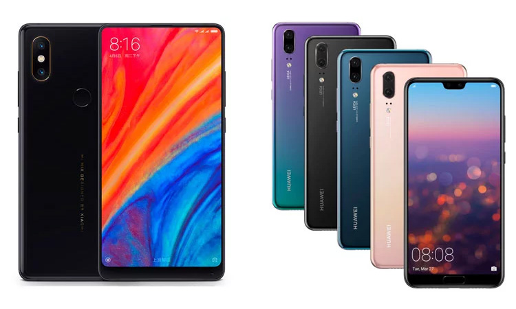 xiaomi mi mix 2s vs huawei p20