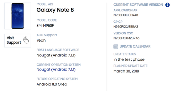 Samsung Galaxy S7 Note 8 A Series 17 Android Oreo Update Dates Revealed Gizmochina