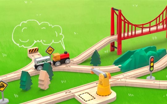 Xiaomi Electric train track building block