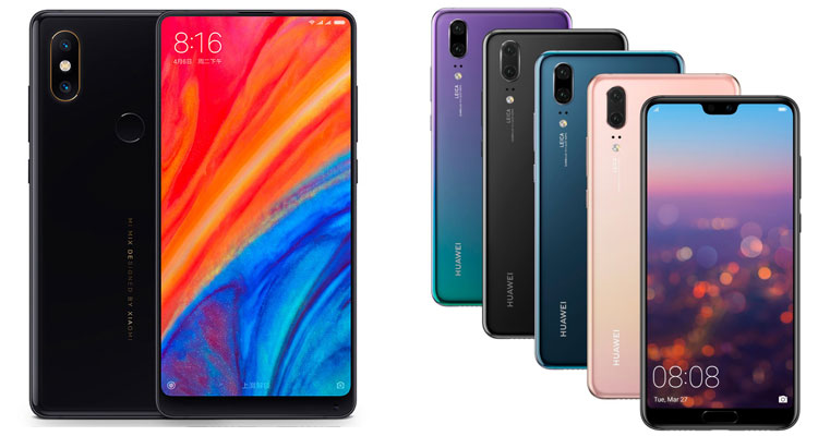 xiaomi mi mix 2s vs huawei p20