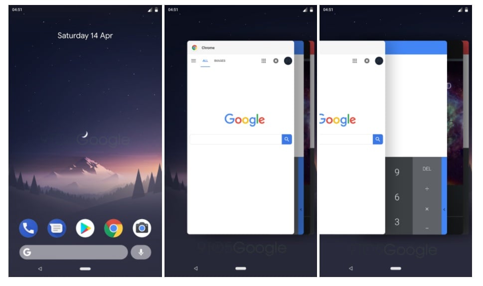 Android P recent apps menu 2