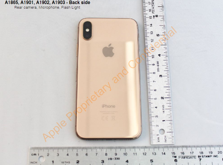 Blush Gold iPhone X rear