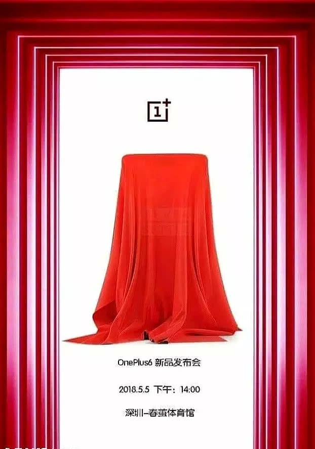 OnePlus 6 China Launch Event May 5