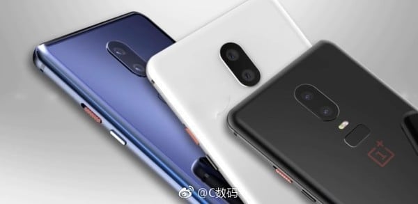 OnePlus 6 renders