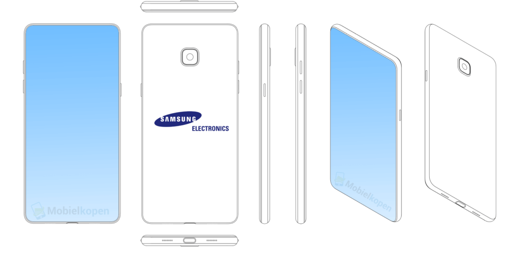 Samsung bezel-less display patent