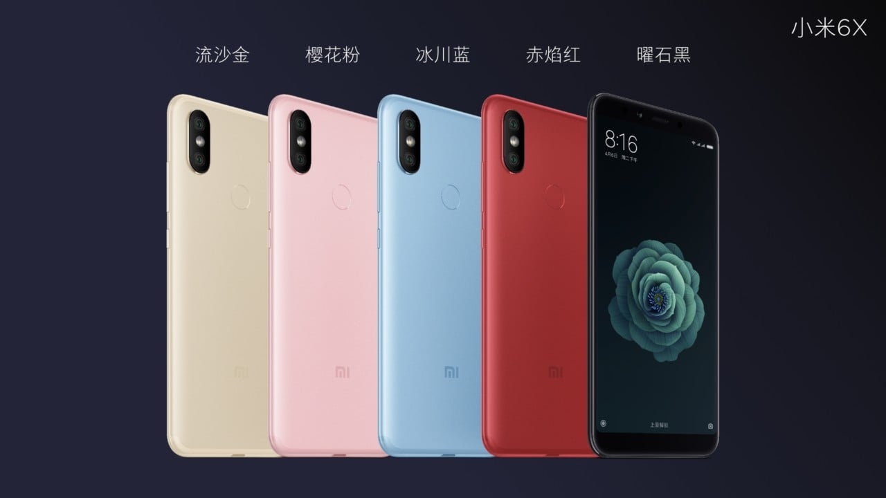 XIaomi Mi 6X Color Variants_