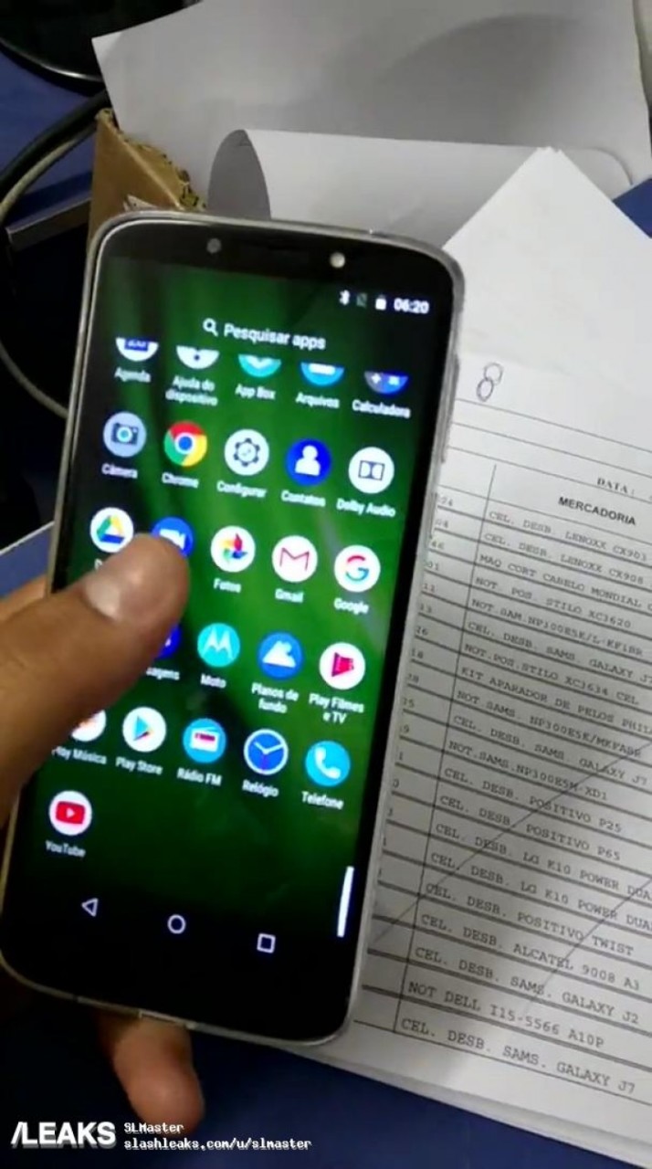 Moto G6 Play Leak (Front Panel)