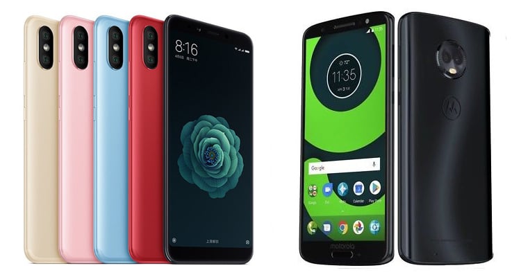 xiaomi mi 6x vs moto g6 plus