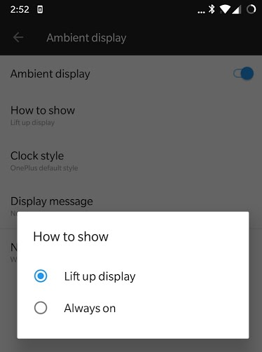 Always-On Display On OnePlus 6