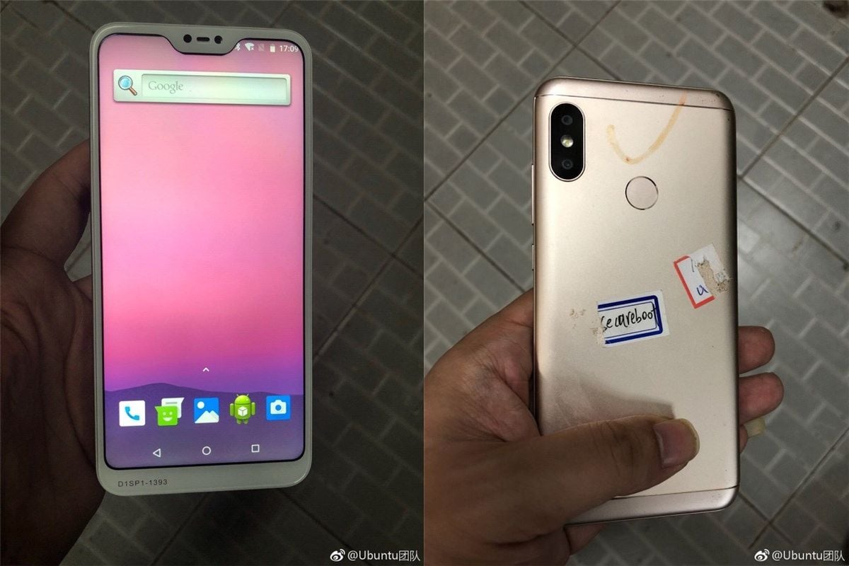 Alleged Xiaomi Redmi 6