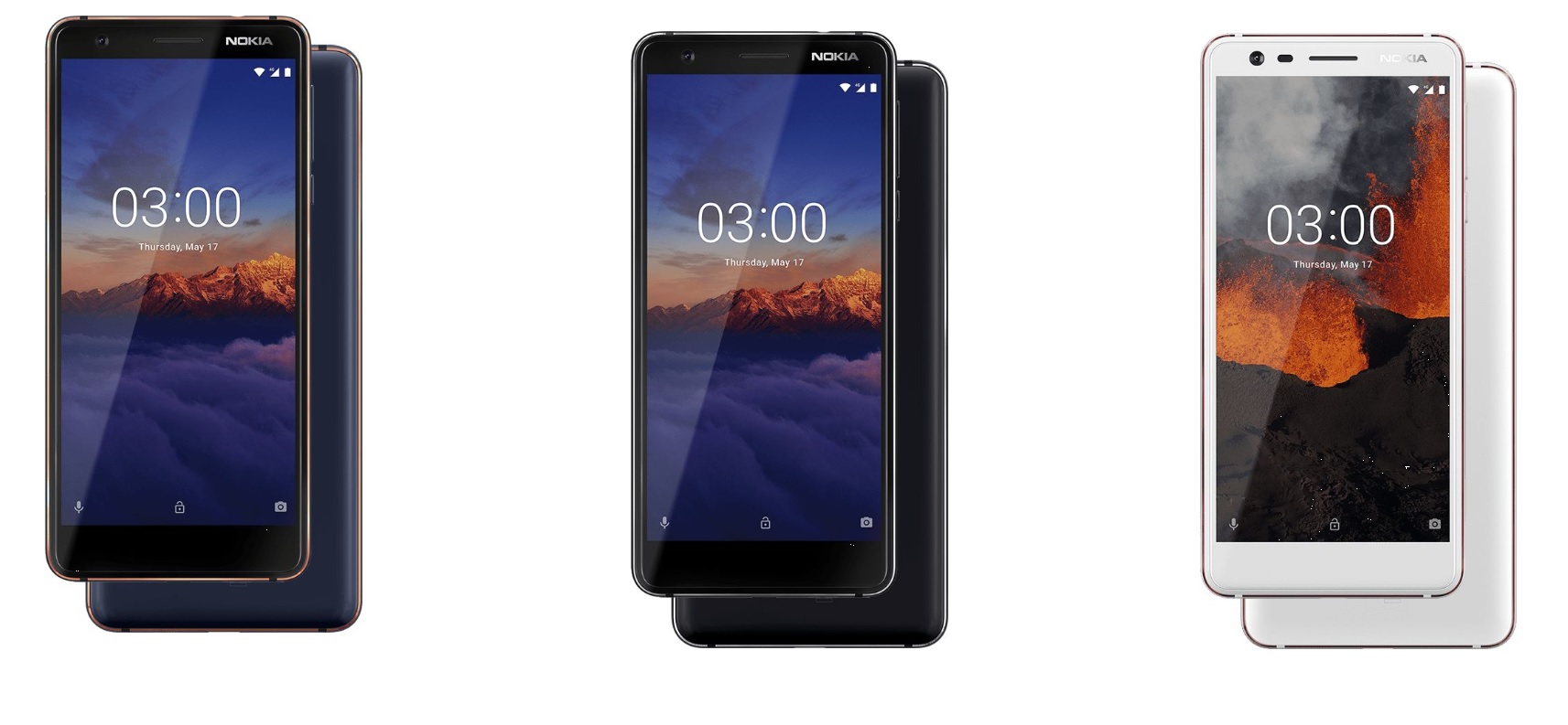 Nokia 3.1 Color variants