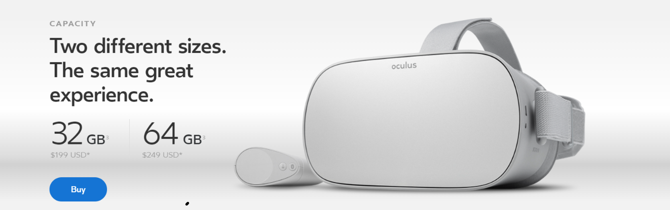 The Oculus Go Standalone Headset Goes On for $199 - Gizmochina