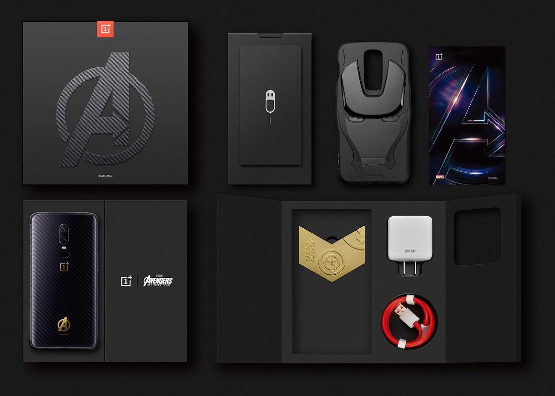 OnePlus 6 Marvel Avengers Limited Edition Box Contents