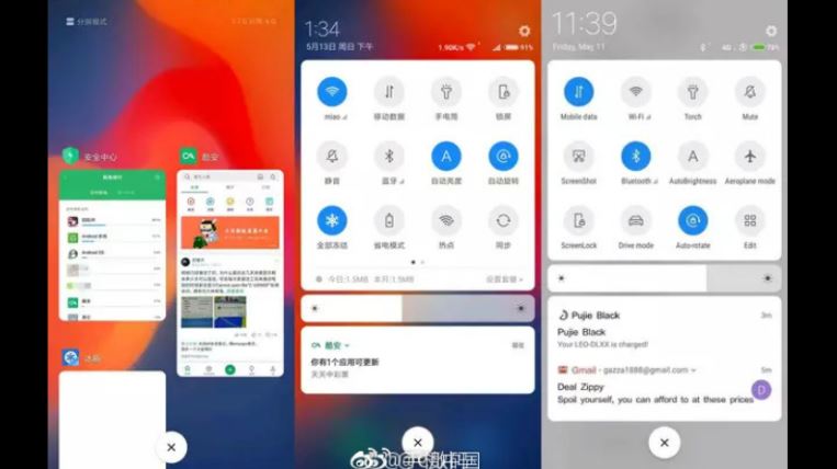 Antar muka baru MIUI 10
