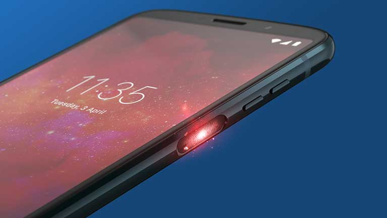 Moto Z3 Play official fingerprint scanner