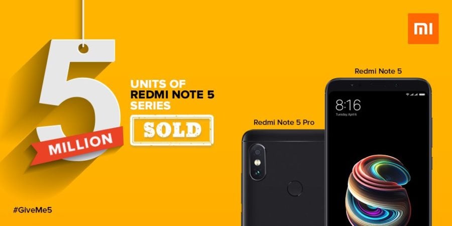 Xiaomi Redmi Note 5 Series India Sale