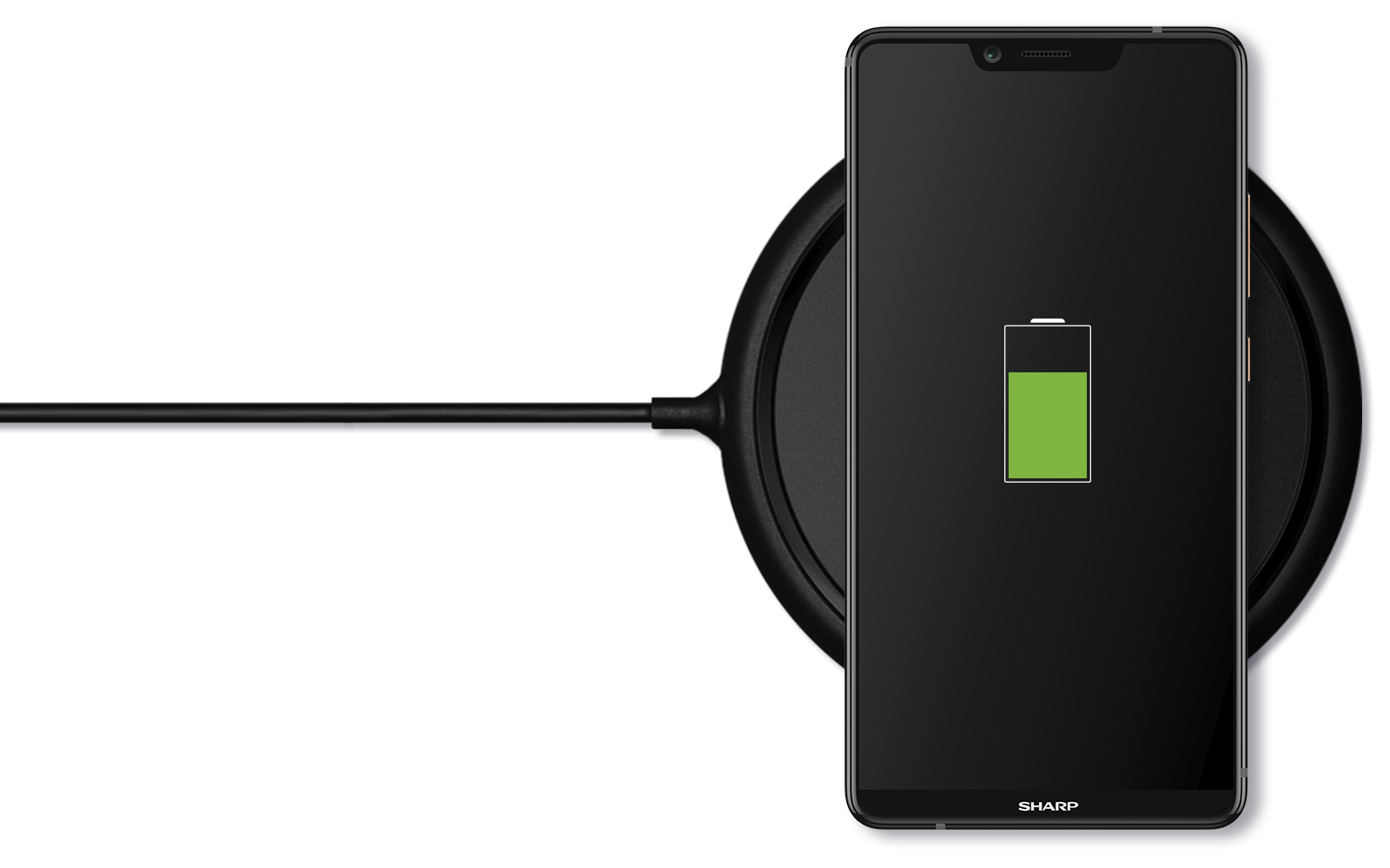 Sharp Aquos S3 High-End Version wireless charging