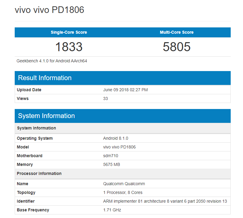 Vivo NEX Snapdragon 710