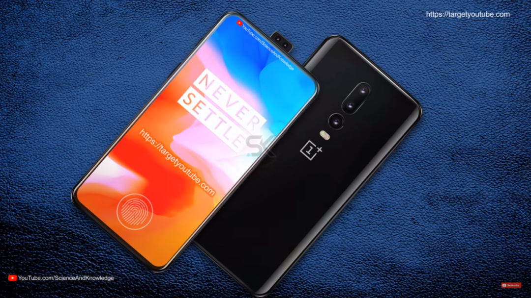 OnePlus 6T concept front and rear