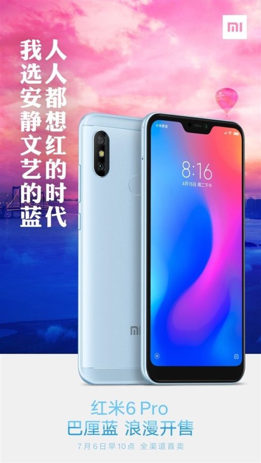 Redmi 6 Pro Blue