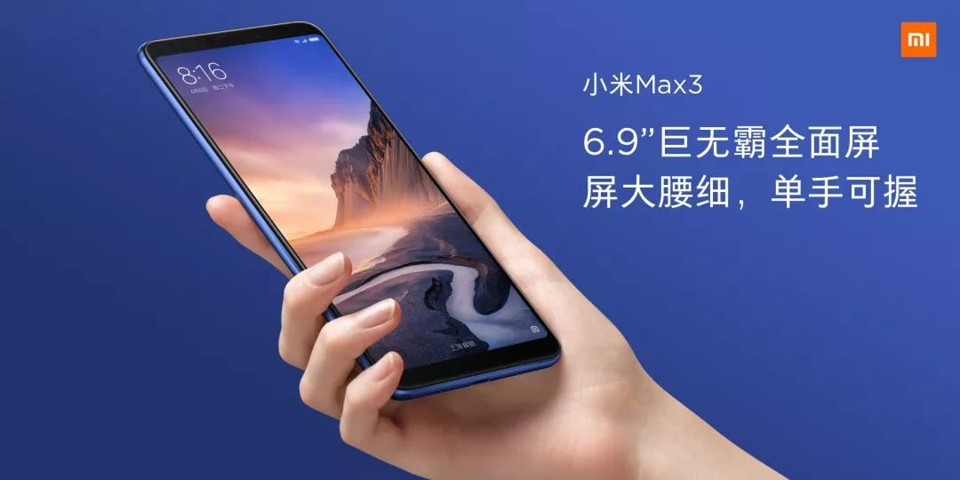 Xiaomi Mi Max 3 pantalla una mano