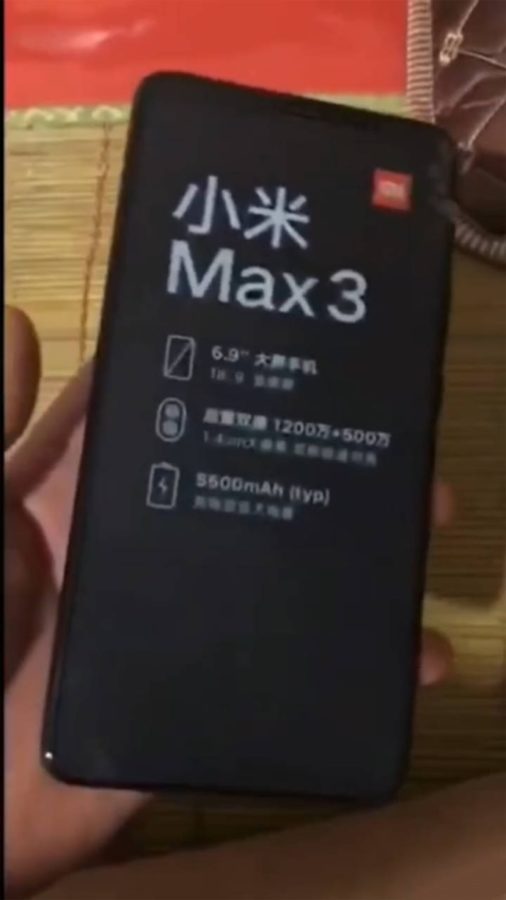 Xiaomi Mi Max 3 front leak