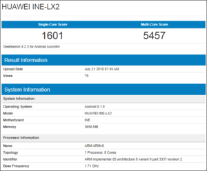 Huawei's Kirin 710 chip pops up on GeekBench onboard the Nova 3i ...